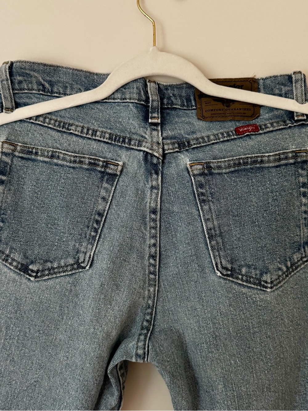 Vintage Wrangler Y2K Neo Straight Leg Jeans, Light Wash – Size 29x30 - Picture 5 of 7